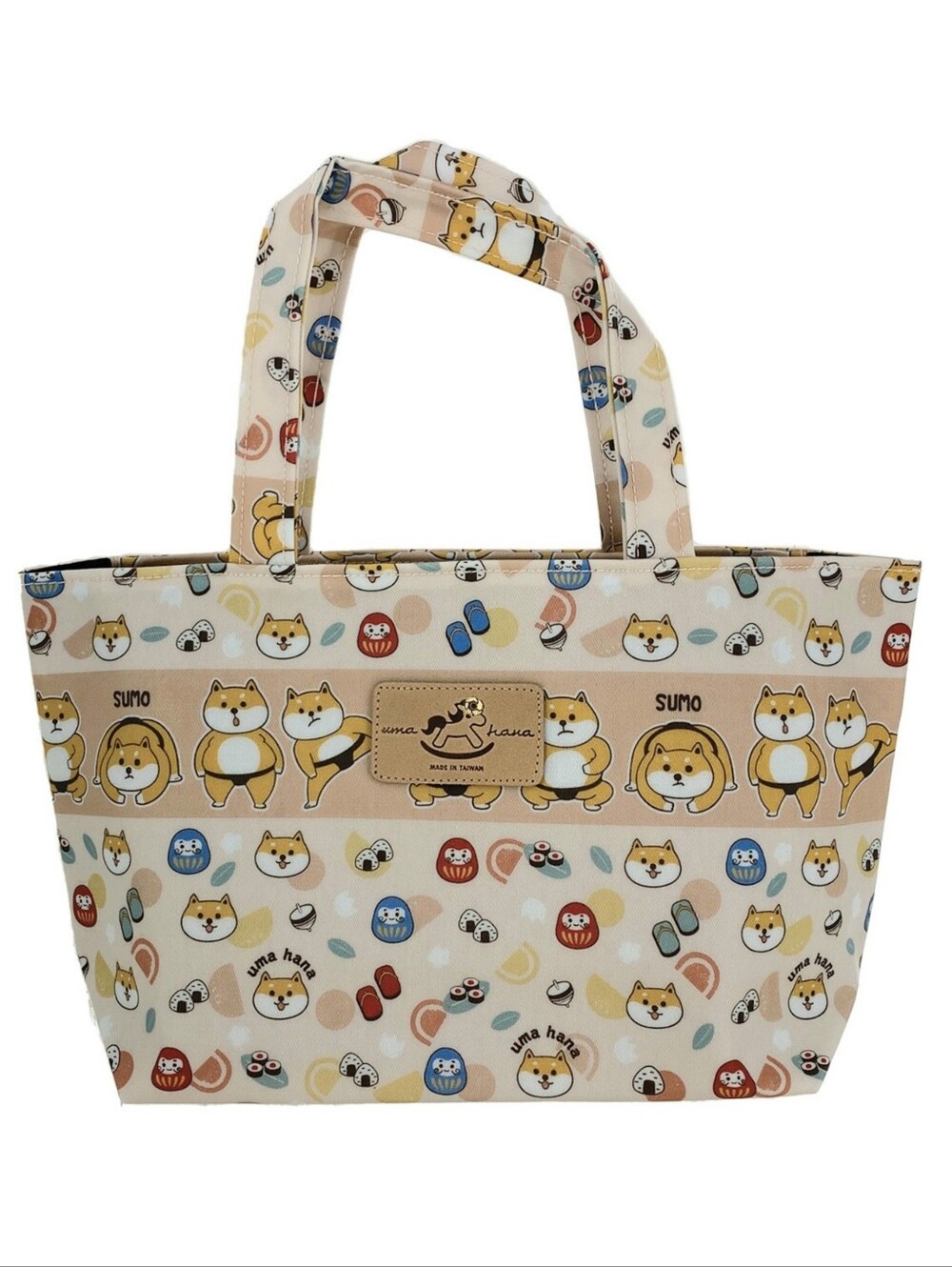 Waterproof Shiba Inu Small Tote Handbag Purse
